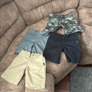 Quiksilver Kids Shorts Set - Black, Tan, Gray, Camouflage